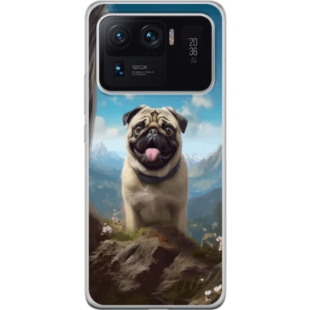 Mobildeksel til Xiaomi Mi 11 Ultra med Glad Hund motiv