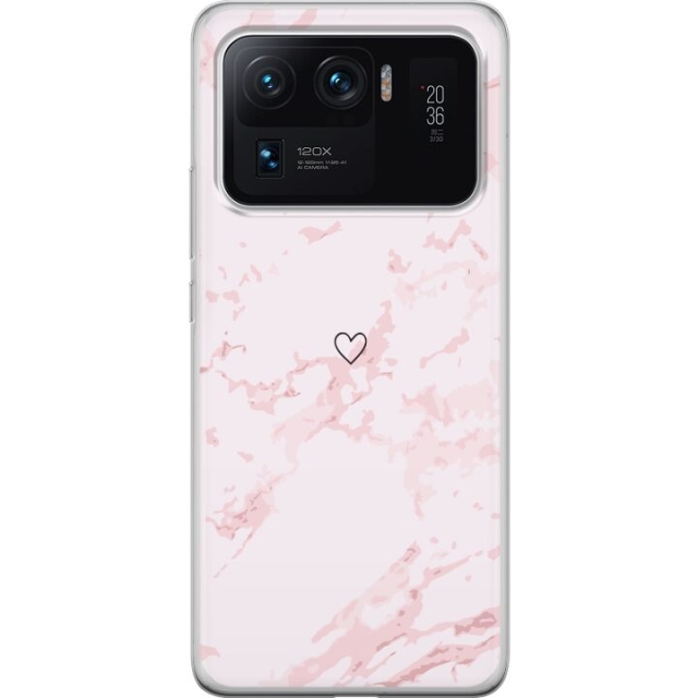 Mobildeksel til Xiaomi Mi 11 Ultra med Rosa Hjerte motiv