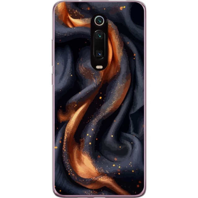 Mobildeksel til Xiaomi Mi 9T Pro  med Brennende silke motiv