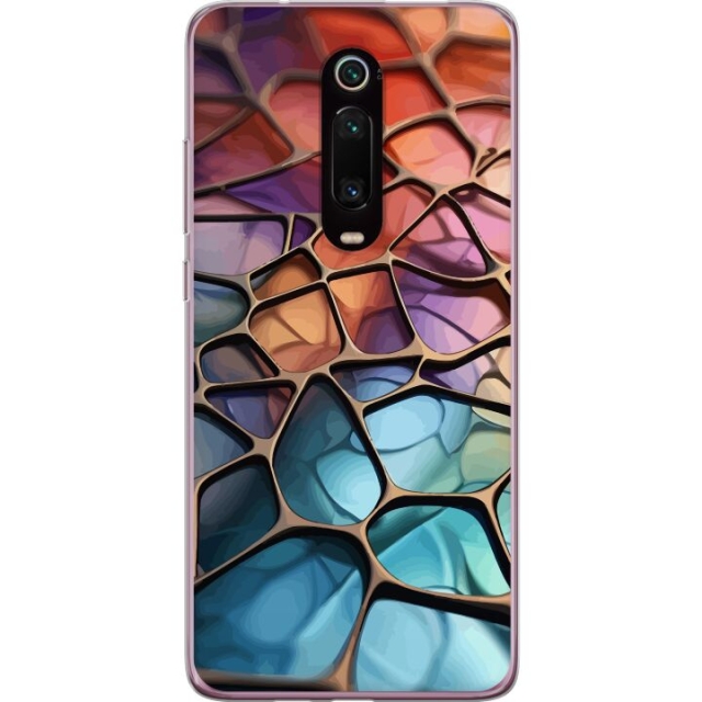 Mobildeksel til Xiaomi Mi 9T Pro  med Metalliskt mønster motiv