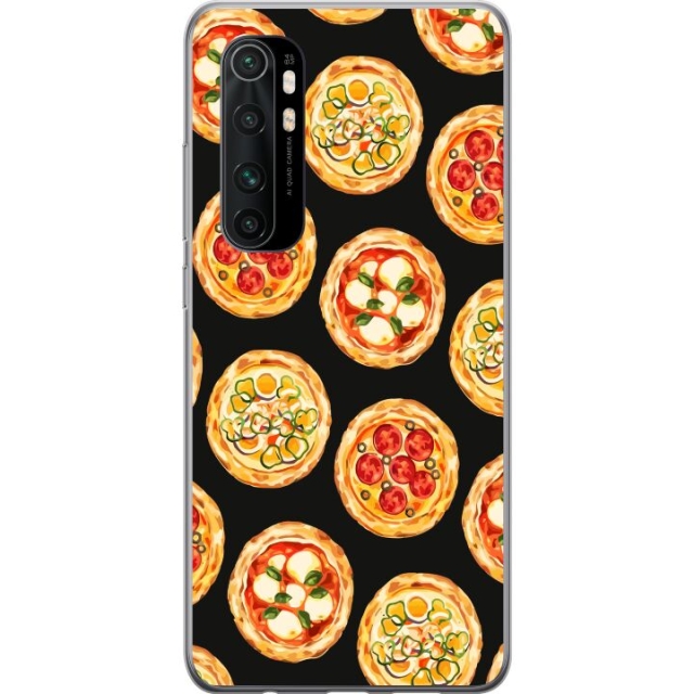 Mobildeksel til Xiaomi Mi Note 10 Lite med Pizza motiv