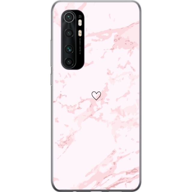 Mobildeksel til Xiaomi Mi Note 10 Lite med Rosa Hjerte motiv
