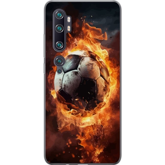 Mobildeksel til Xiaomi Mi Note 10 Pro med Fotball motiv