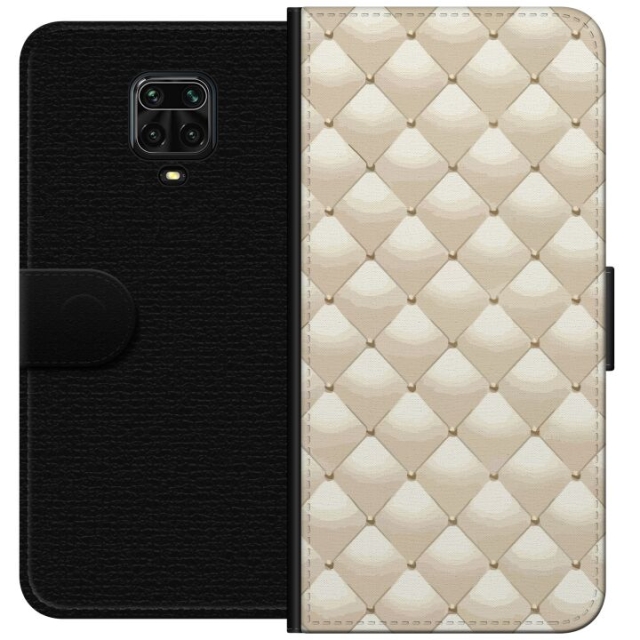 Lommeboketui til Xiaomi Redmi Note 9 Pro med Gullglans motiv