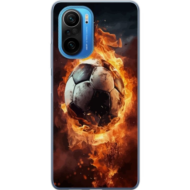 Mobildeksel til Xiaomi Poco F3 med Fotball motiv