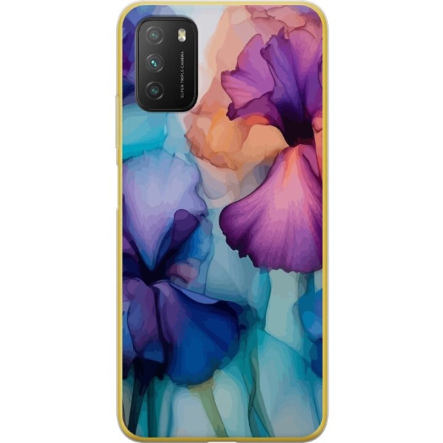 Mobildeksel til Xiaomi Poco M3  med Magiske blomster motiv