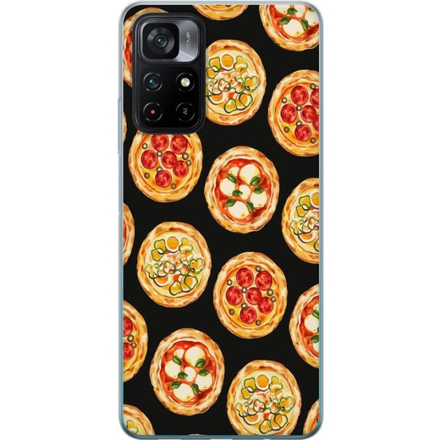 Mobildeksel til Xiaomi Poco M4 Pro 5G med Pizza motiv