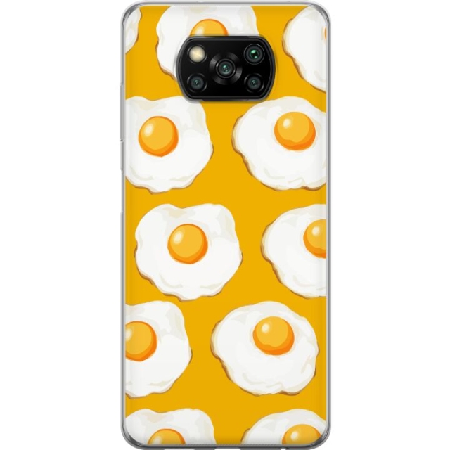 Mobildeksel til Xiaomi Poco X3 NFC med Stekt egg motiv