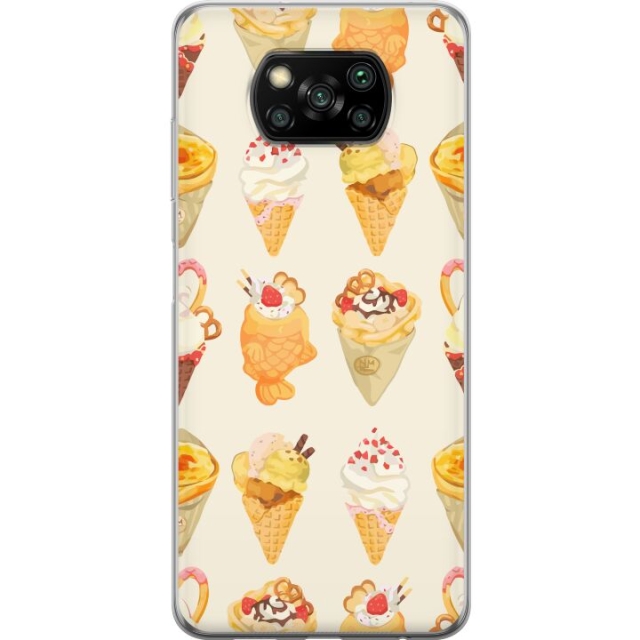 Mobildeksel til Xiaomi Poco X3 NFC med Glassig motiv