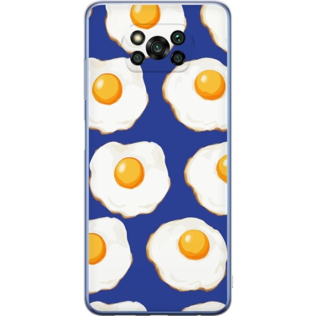 Mobildeksel til Xiaomi Poco X3 Pro med Stekte egg motiv