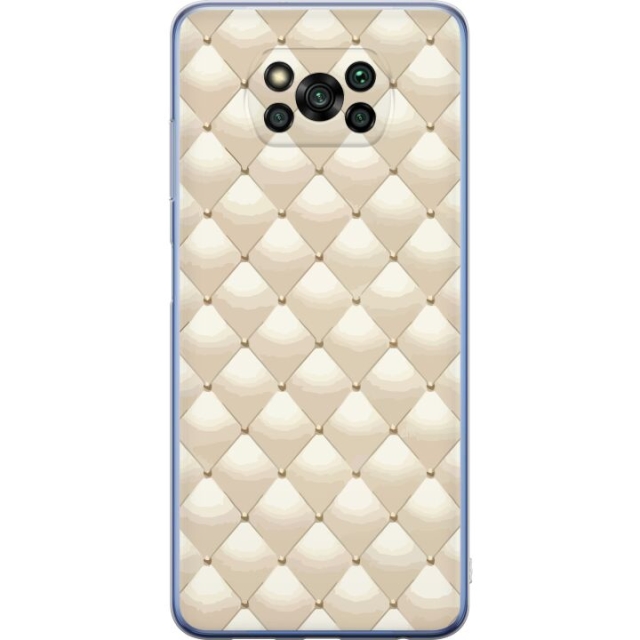 Mobildeksel til Xiaomi Poco X3 Pro med Gullglans motiv