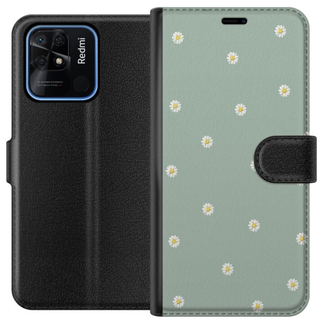 Lommeboketui til Xiaomi Redmi 10C med Prestekrage motiv