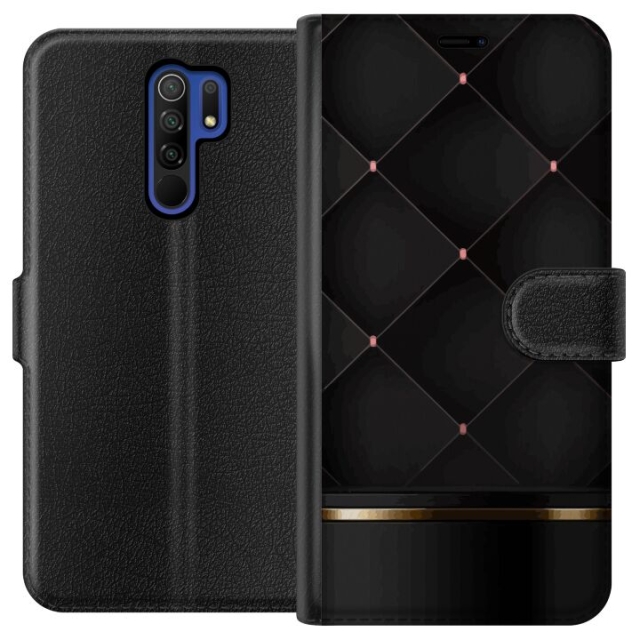Lommeboketui til Xiaomi Redmi 9 med Luksuslinje motiv