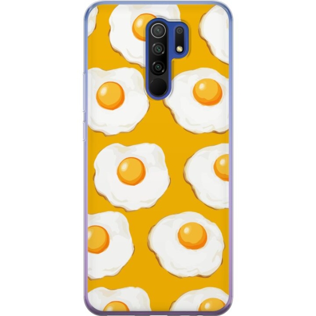 Mobildeksel til Xiaomi Redmi 9 med Stekt egg motiv