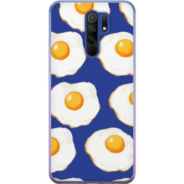 Mobildeksel til Xiaomi Redmi 9 med Stekte egg motiv
