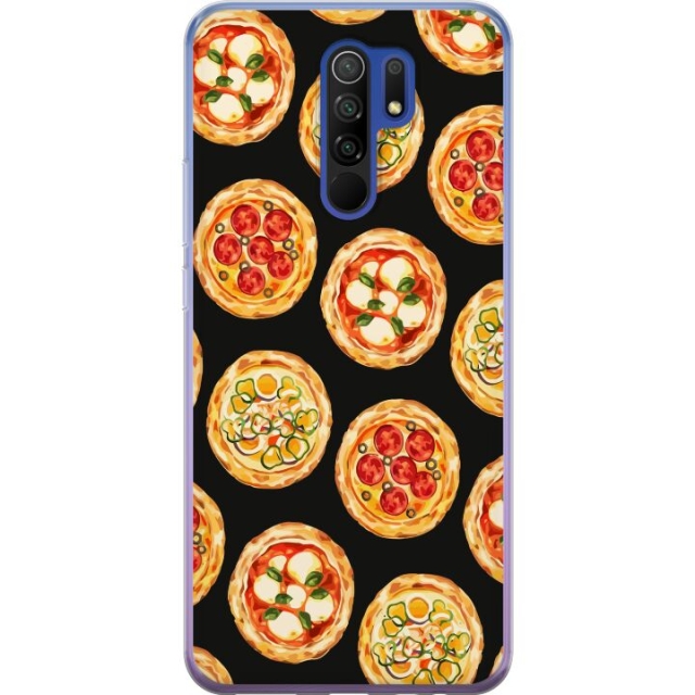 Mobildeksel til Xiaomi Redmi 9 med Pizza motiv