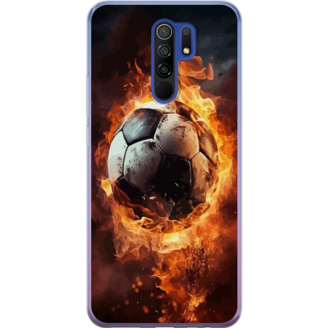 Mobildeksel til Xiaomi Redmi 9 med Fotball motiv