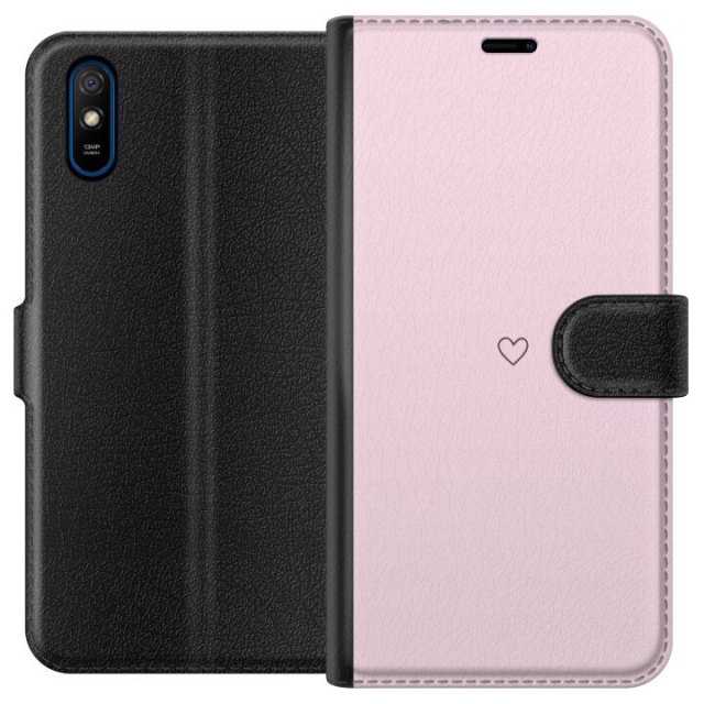Lommeboketui til Xiaomi Redmi 9A med Hjerte motiv