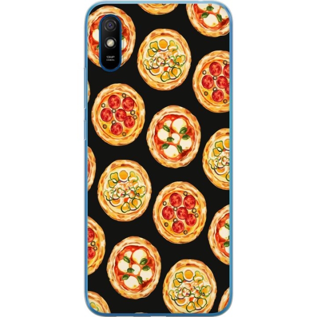 Mobildeksel til Xiaomi Redmi 9AT med Pizza motiv