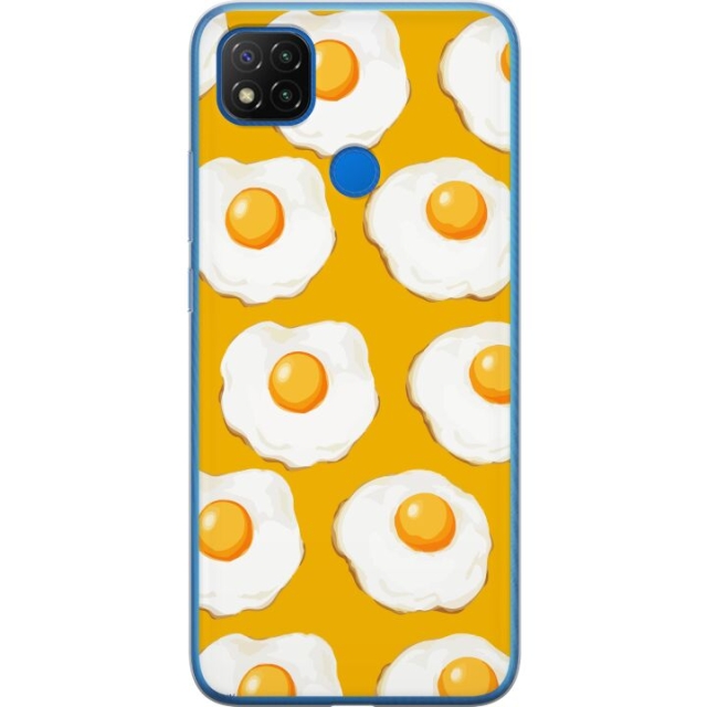 Mobildeksel til Xiaomi Redmi 9C med Stekt egg motiv