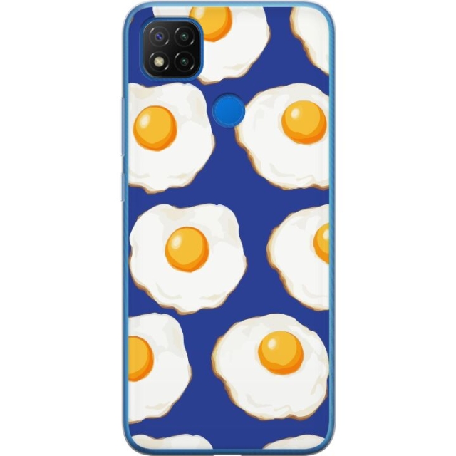 Mobildeksel til Xiaomi Redmi 9C med Stekte egg motiv
