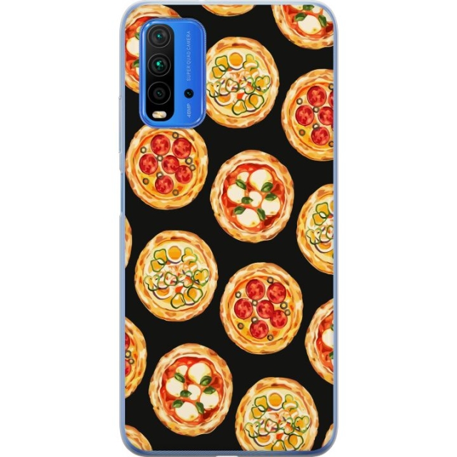Mobildeksel til Xiaomi Redmi 9T med Pizza motiv