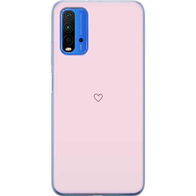 Mobildeksel til Xiaomi Redmi 9T med Hjerte motiv