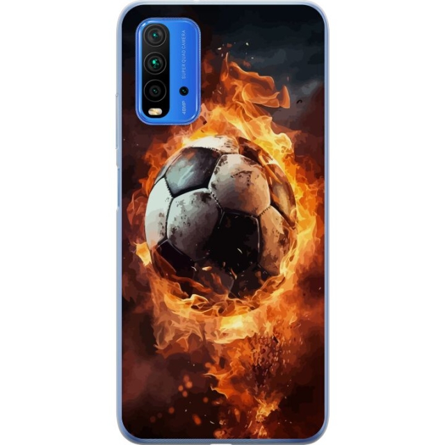 Mobildeksel til Xiaomi Redmi 9T med Fotball motiv