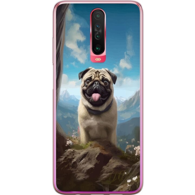 Mobildeksel til Xiaomi Redmi K30 med Glad Hund motiv