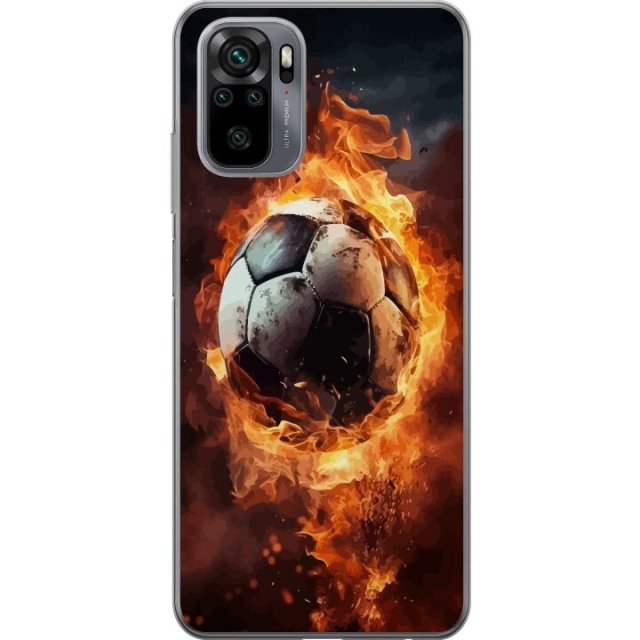 Mobildeksel til Xiaomi Redmi Note 10 med Fotball motiv