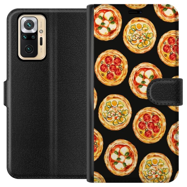 Lommeboketui til Xiaomi Redmi Note 10 Pro med Pizza motiv