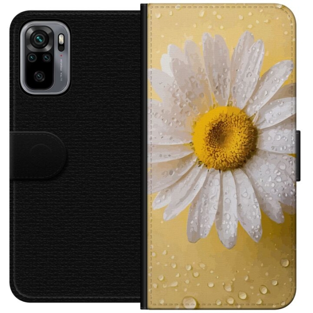 Lommeboketui til Xiaomi Redmi Note 10S med Porselensblomst motiv