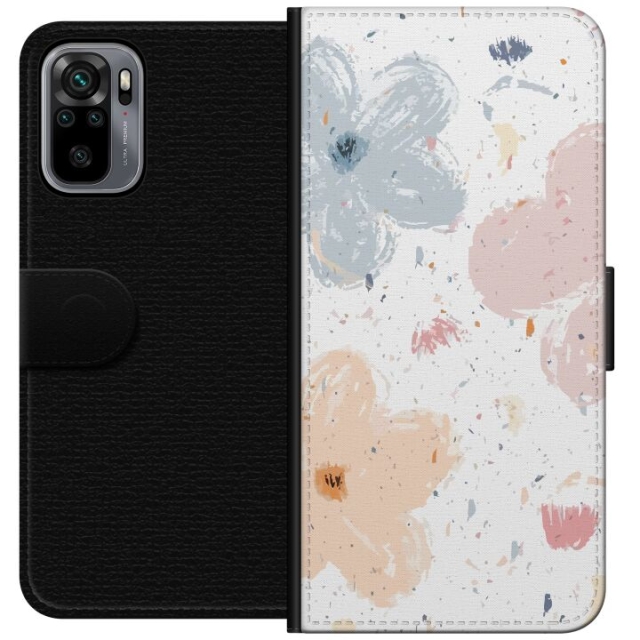 Lommeboketui til Xiaomi Redmi Note 10S med Blomster motiv