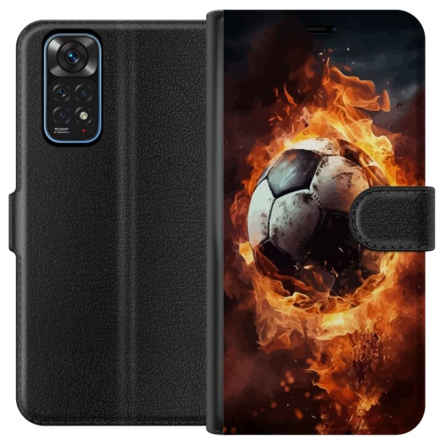 Lommeboketui til Xiaomi Redmi Note 11 med Fotball motiv