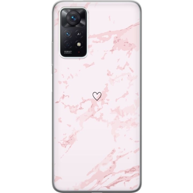 Mobildeksel til Xiaomi Redmi Note 11 Pro med Rosa Hjerte motiv