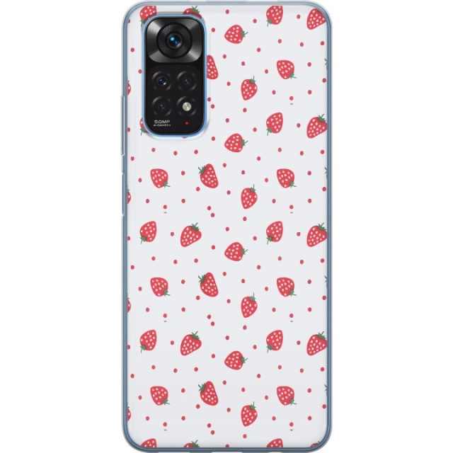 Mobildeksel til Xiaomi Redmi Note 11S med Jordbær motiv