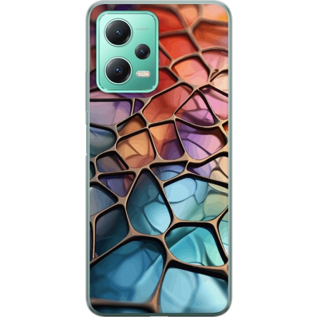 Mobildeksel til Xiaomi Redmi Note 12 med Metalliskt mønster motiv