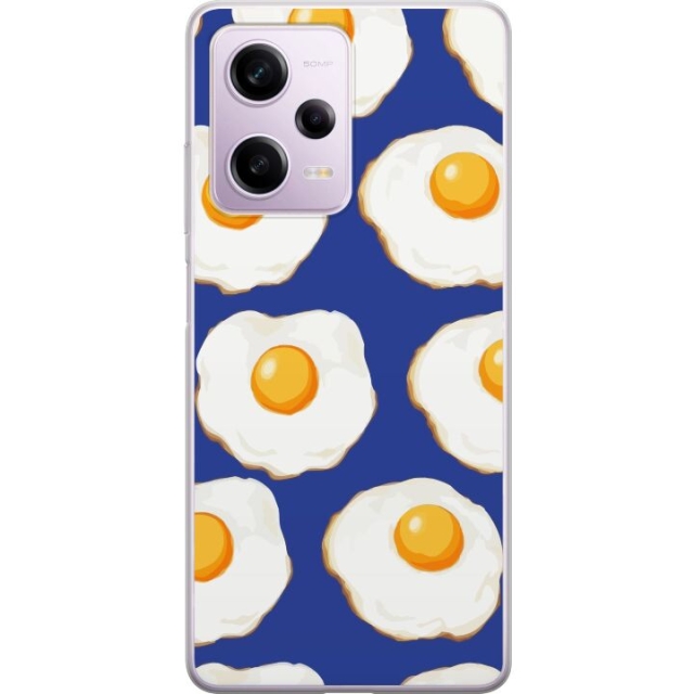 Mobildeksel til Xiaomi Redmi Note 12 Pro med Stekte egg motiv