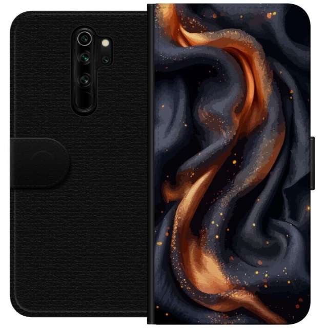 Lommeboketui til Xiaomi Redmi Note 8 Pro  med Brennende silke motiv