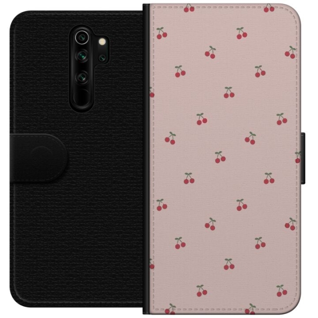 Lommeboketui til Xiaomi Redmi Note 8 Pro  med Kirsebær motiv
