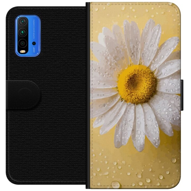 Lommeboketui til Xiaomi Redmi Note 9 4G med Porselensblomst motiv