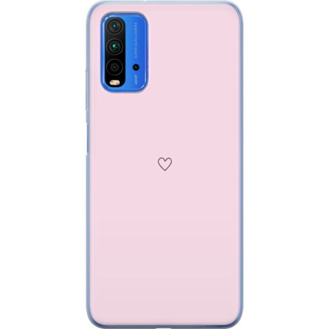 Mobildeksel til Xiaomi Redmi Note 9 4G med Hjerte motiv