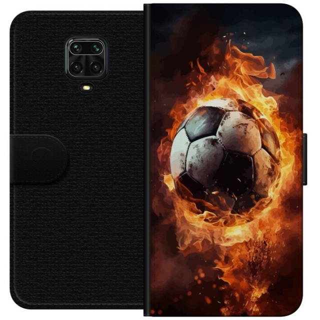 Lommeboketui til Xiaomi Redmi Note 9S med Fotball motiv