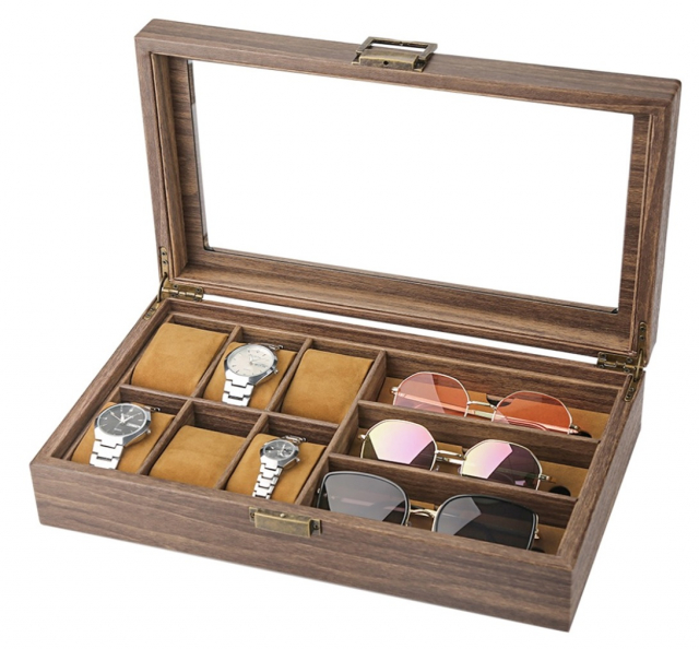 Oppbevaring for klokker og solbriller