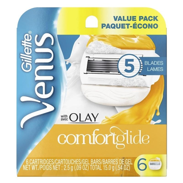 Gillette Venus med OLAY Comfortglide-blad i 6-pakning