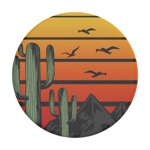 PopSockets Saguaro Sunset Avtagbar Grip med Stativfunksjon