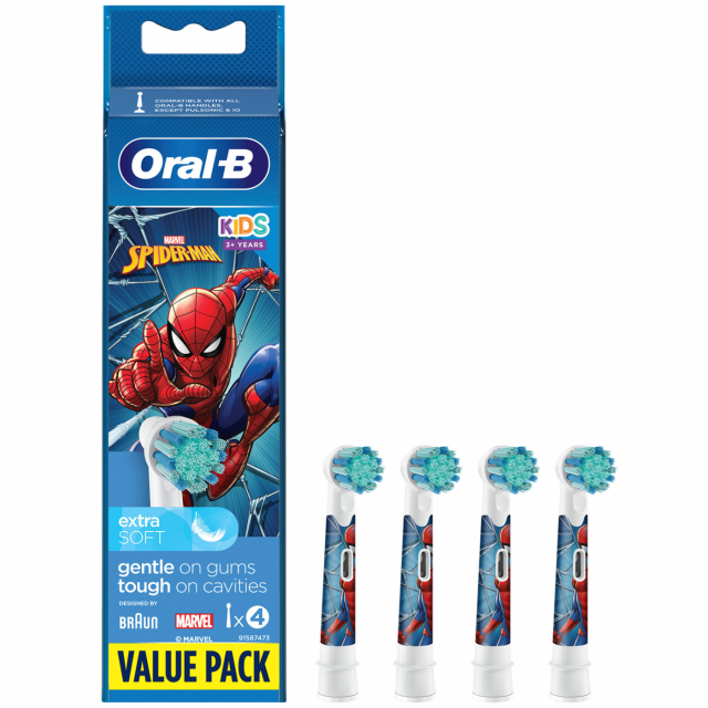 Oral B børstehode Spiderman 4stk