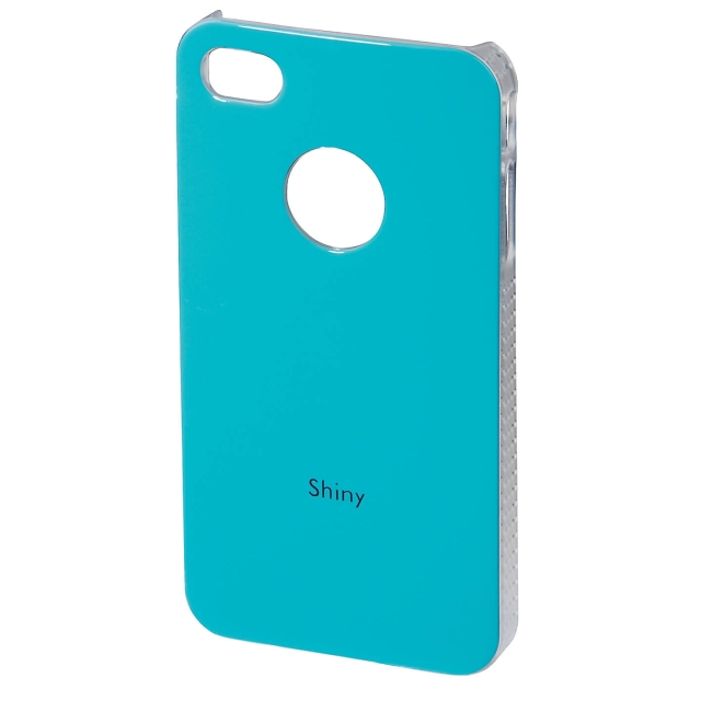 Hama iPhone 4 deksel Shiny turkis hardplast