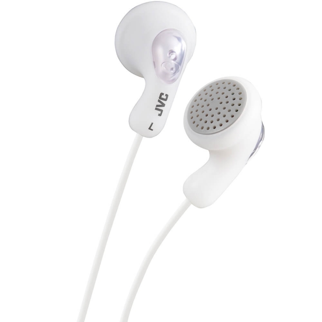 JVC Hodetelefon F14 Gumy In-Ear Hvit
