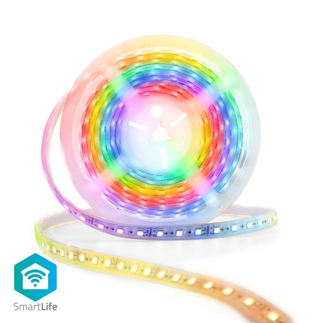 Nedis SmartLife LED-Stripe | Multifarge | SMD | 5.00 m | IP65 | 2700 K | 960 lm | Android™ / IOS
